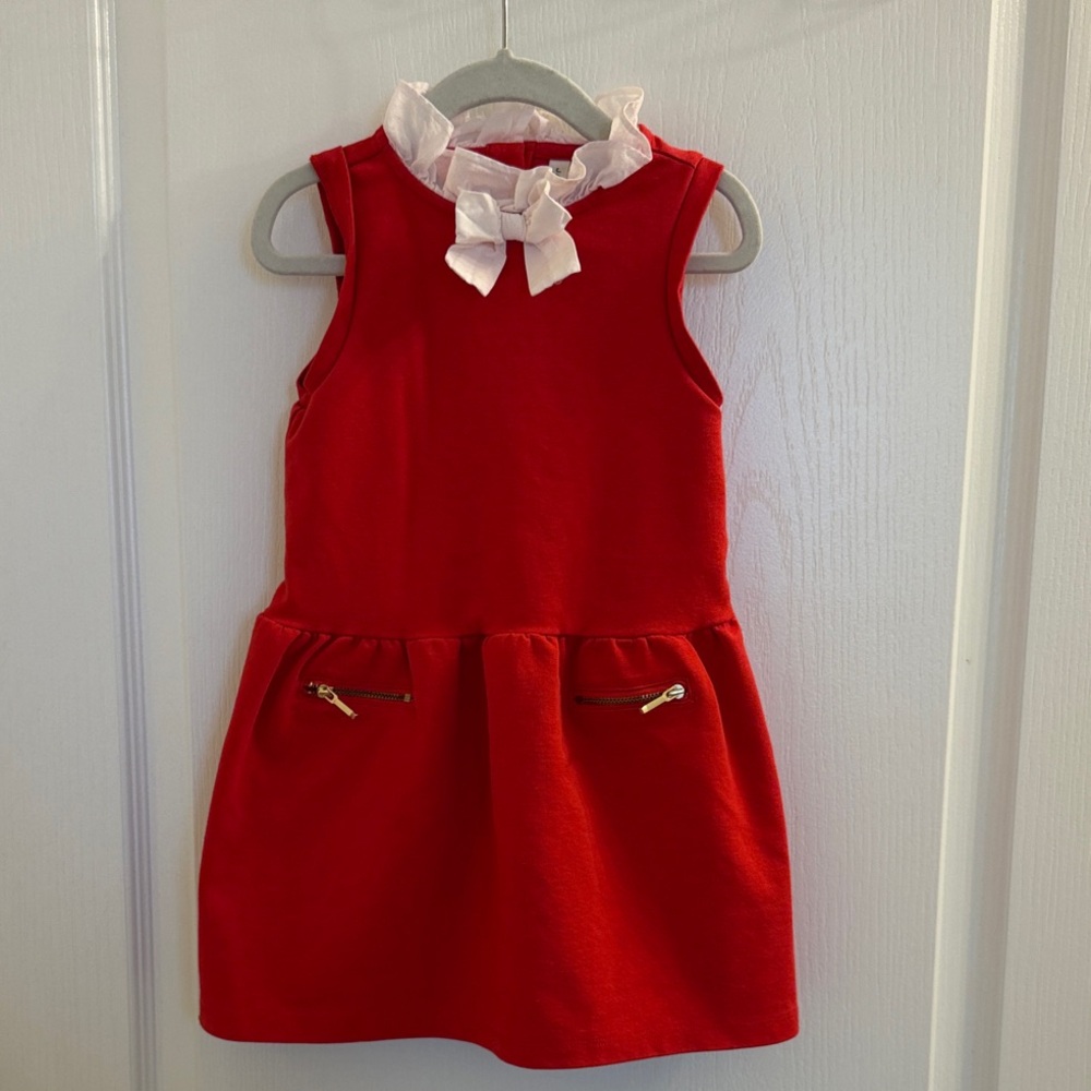 Charming Red Sleeveless Kids Dress with Bow Detail - Janie and Jack